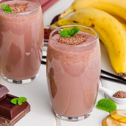 Licuado de Platano con Chocolate 70% Cacao 1L