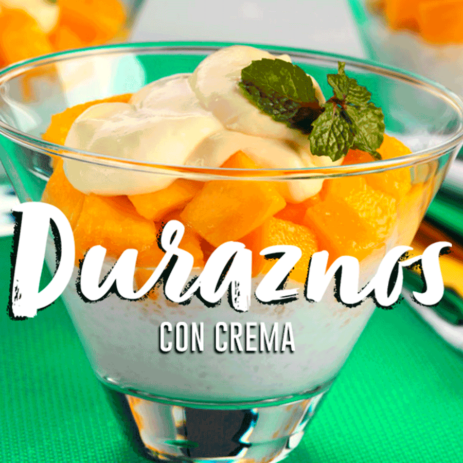 Duraznos Con Crema