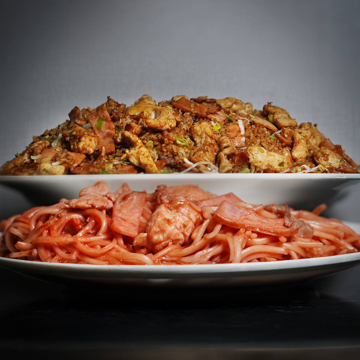 Arroz Chino Grande con Spaguetis.