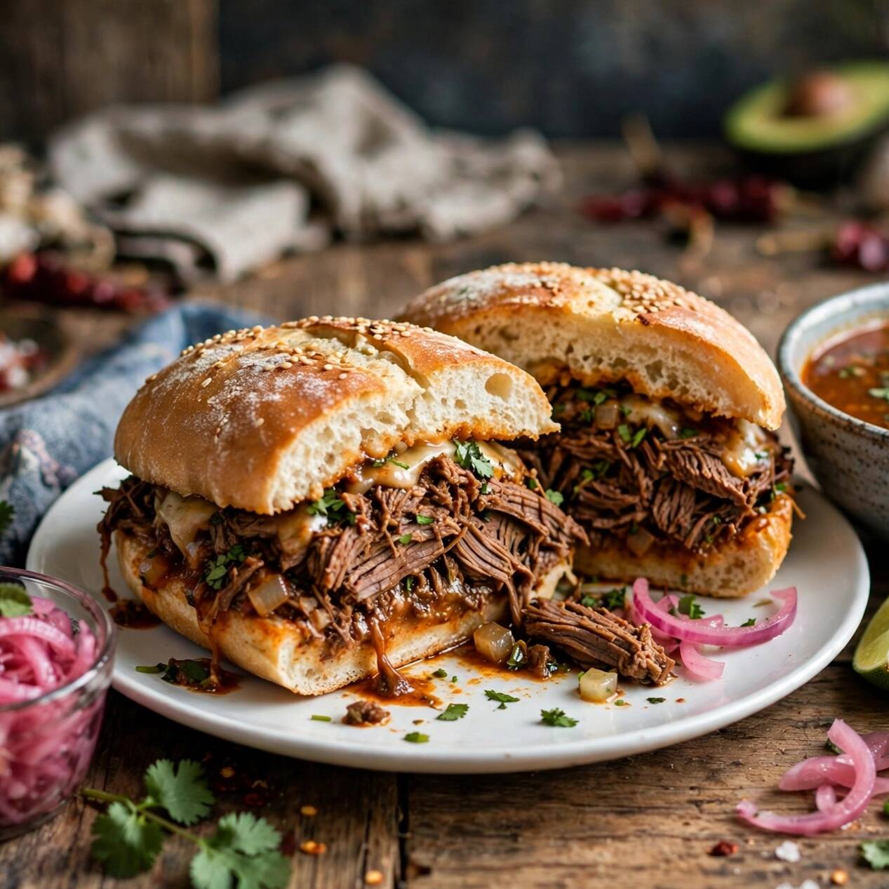 Torta de Birria