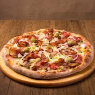 Muçarela, Frango, Lombo, Calabresa, Milho, Presunto, Ovo, Cebola, Champignon, Palmito, Ervilha, Bacon, Provolone, Tomate e Requeijão