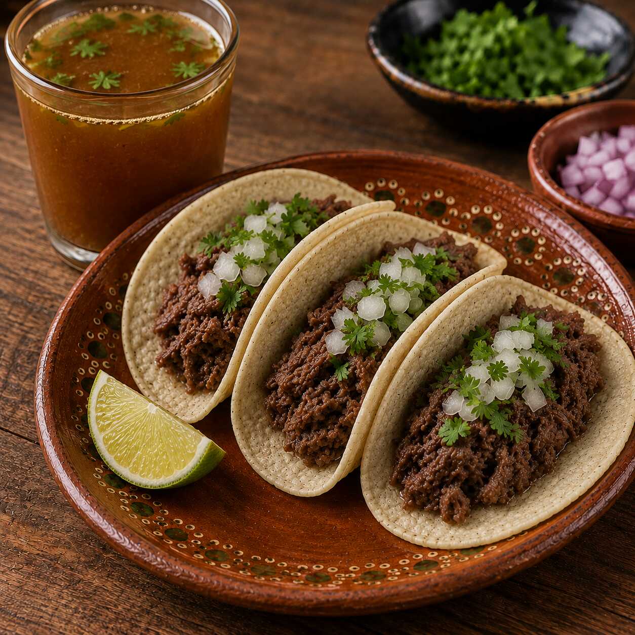Tres Tacos de Cabeza y Un Bichi
