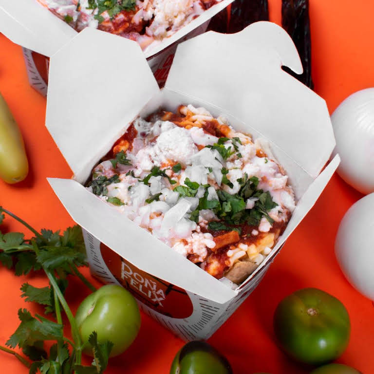Chilaquiles con Arrachera