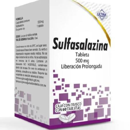Sulfasalazina 500 Mg Liberación Prolongada Frasco