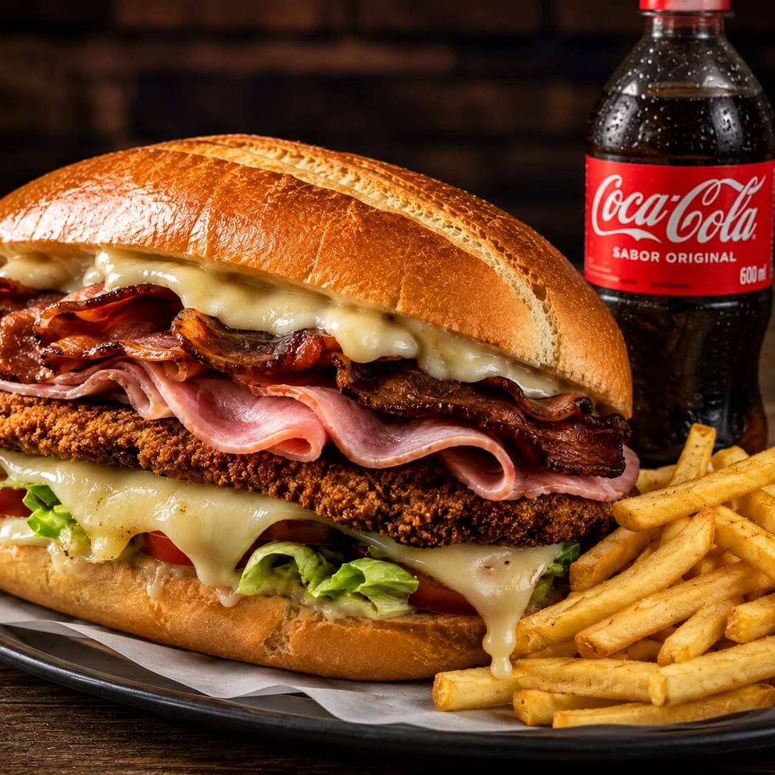 Torta Especial Zoe + Papas + Refresco