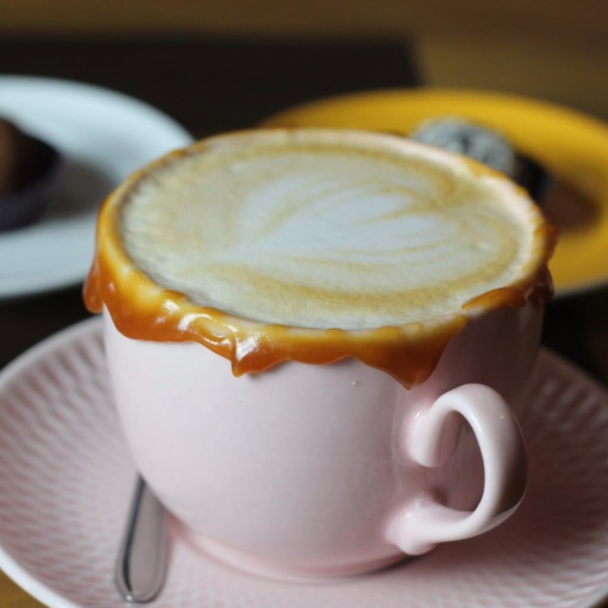 Capuccino de caramelo salgado