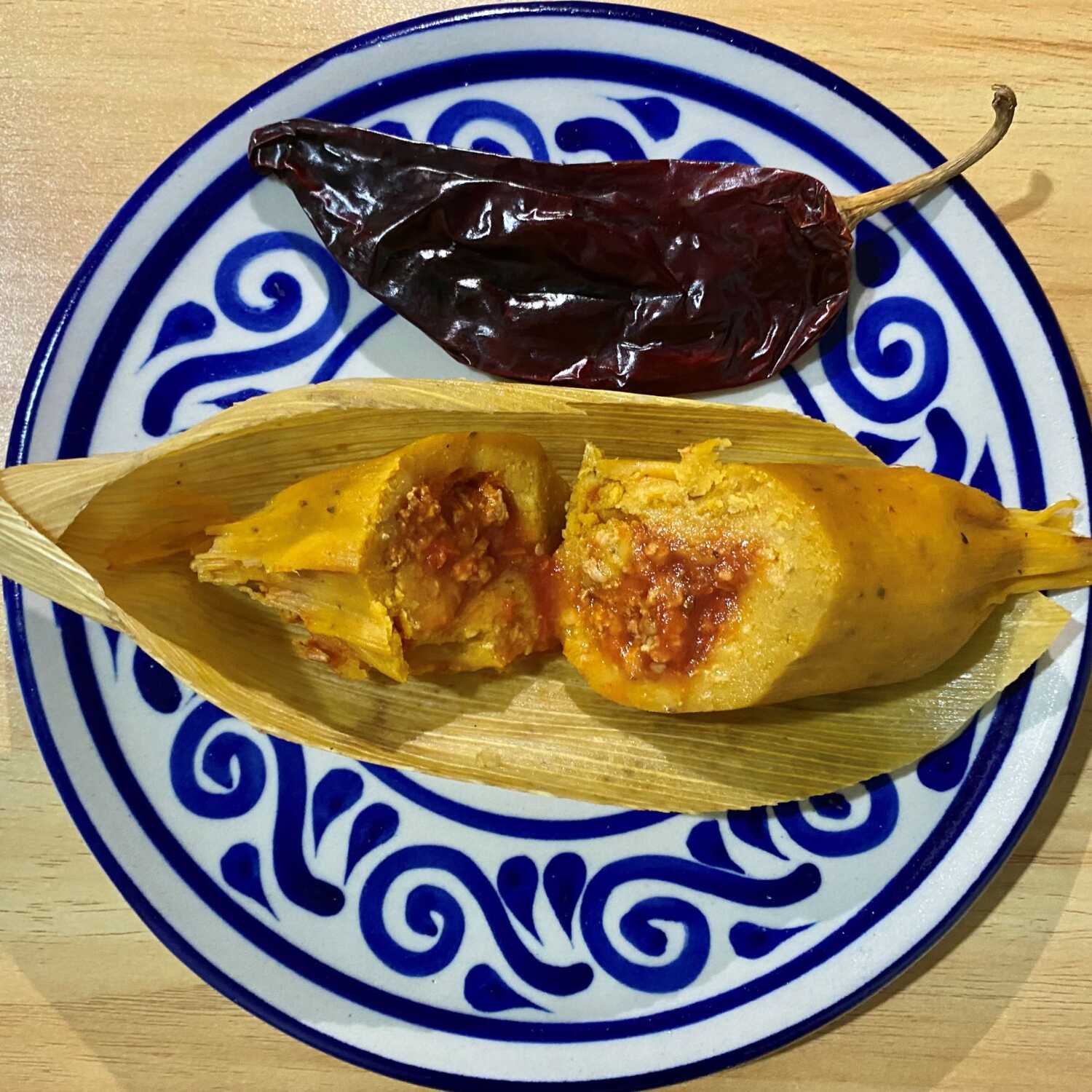 Tamal Chanchamito en Chile Morita