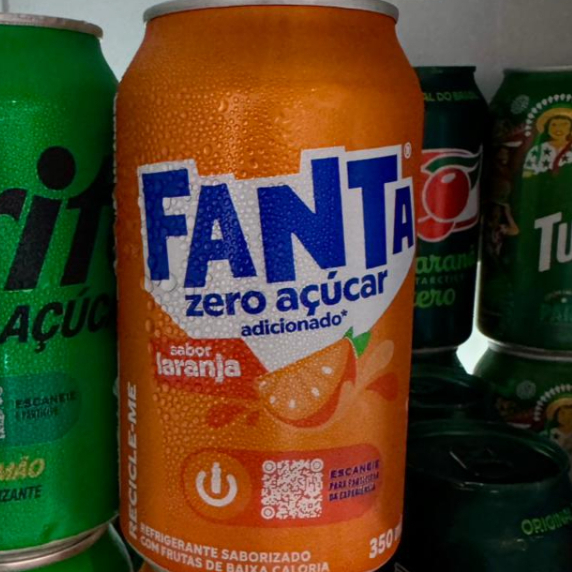 Fanta laranja zero açúcar 350 ml