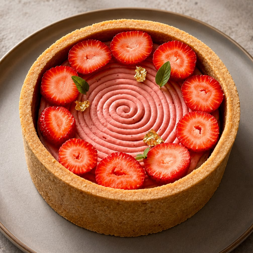 Cheesecake Horneado De Fresa