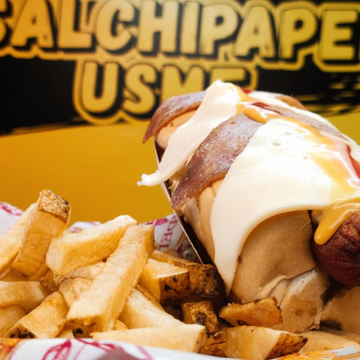 Perro Americano, Papas Artesanales más Bebida