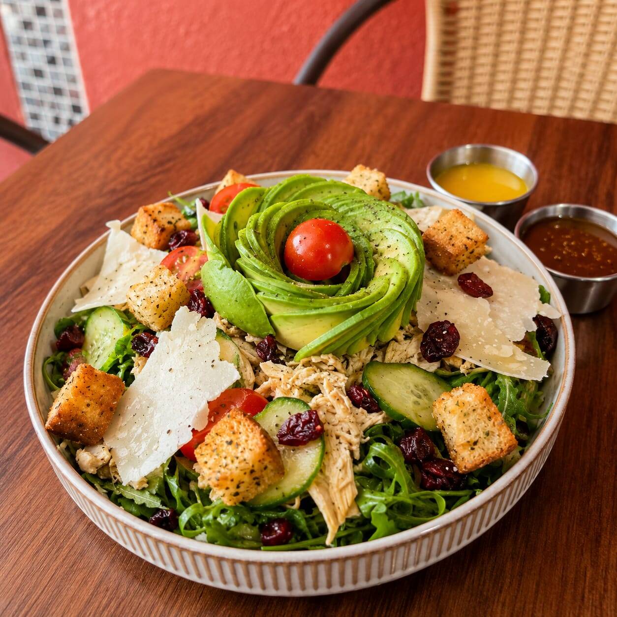 Ensalada de Pollo Parmesano