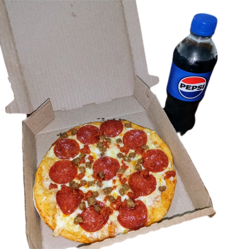 Pizza Personal Con Refresco