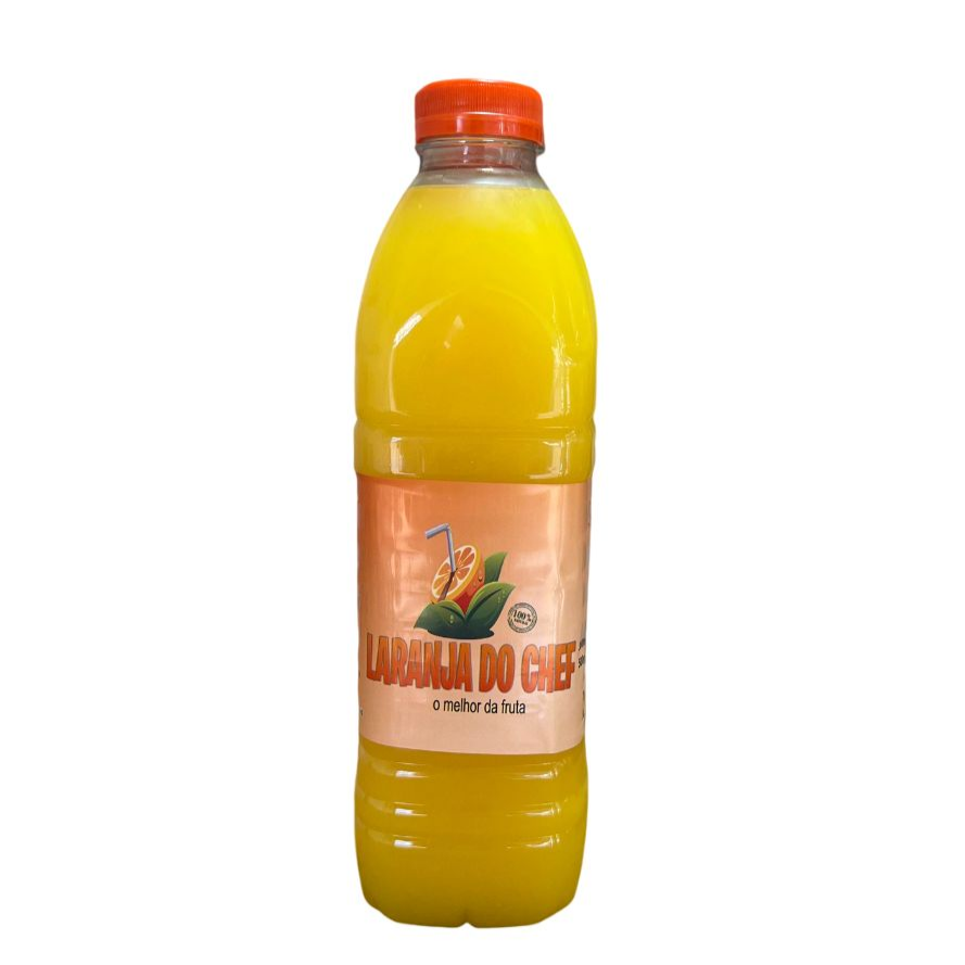 Suco integral de laranja. 100% natural
