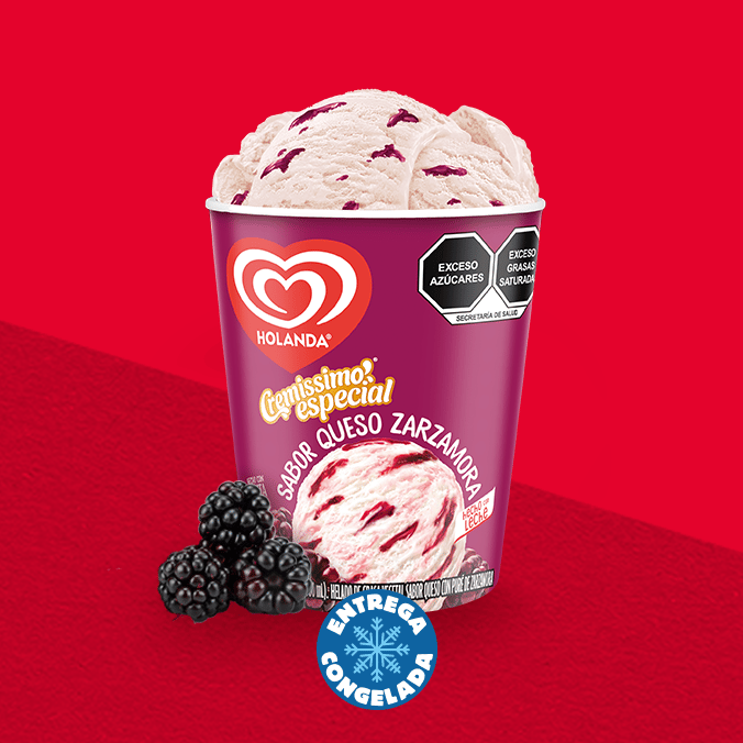 Helado Queso con Zarzamora 900ml
