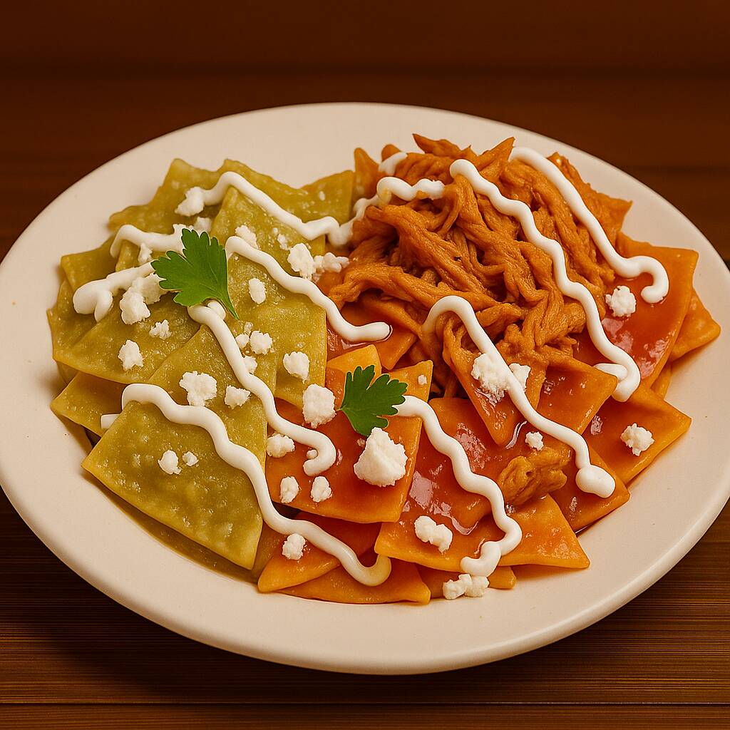 Chilaquiles con Pollo
