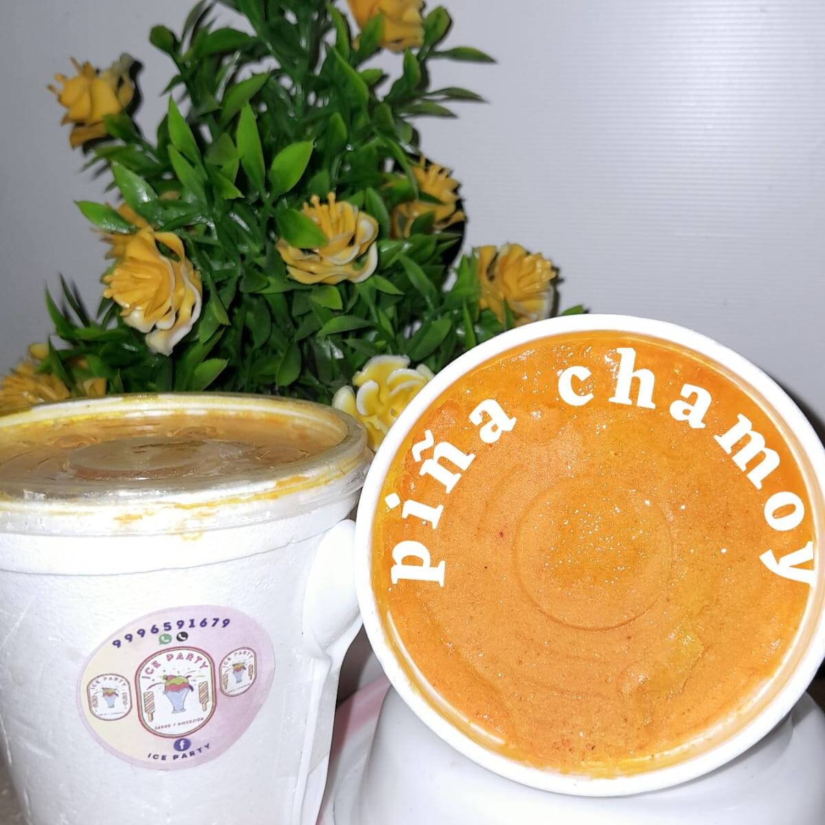 Helado Gourmet Sabor Piña Chamoy