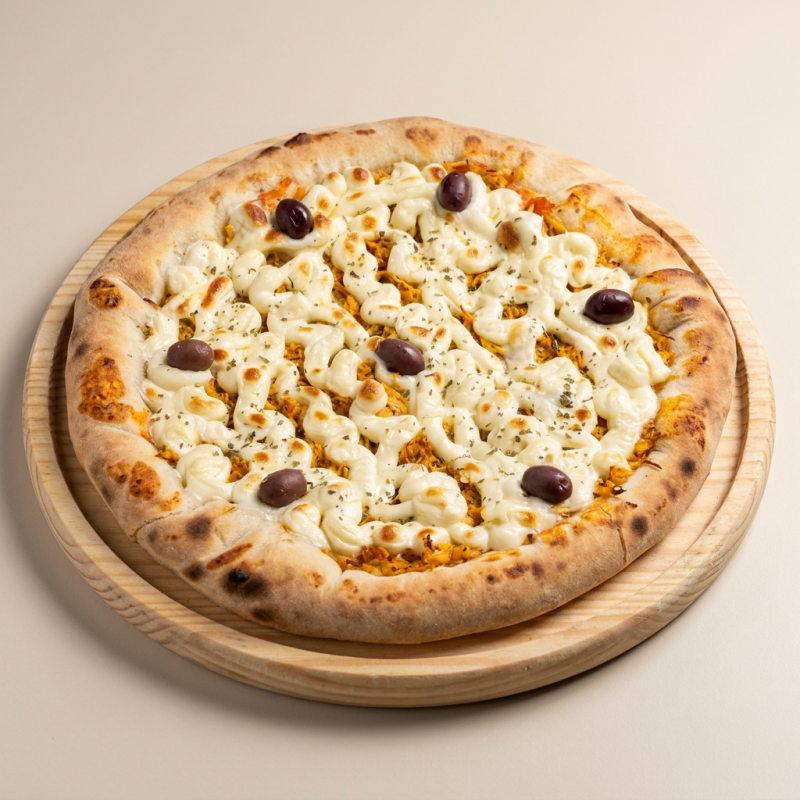 Escolha 1 sabor irresistível e aproveite uma explosão de sabores em cada pedaço. Uma pizza P com 4 fatias!