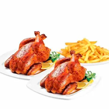 Promo - 2 Pollos + 2 Papas Familiares + Cremas