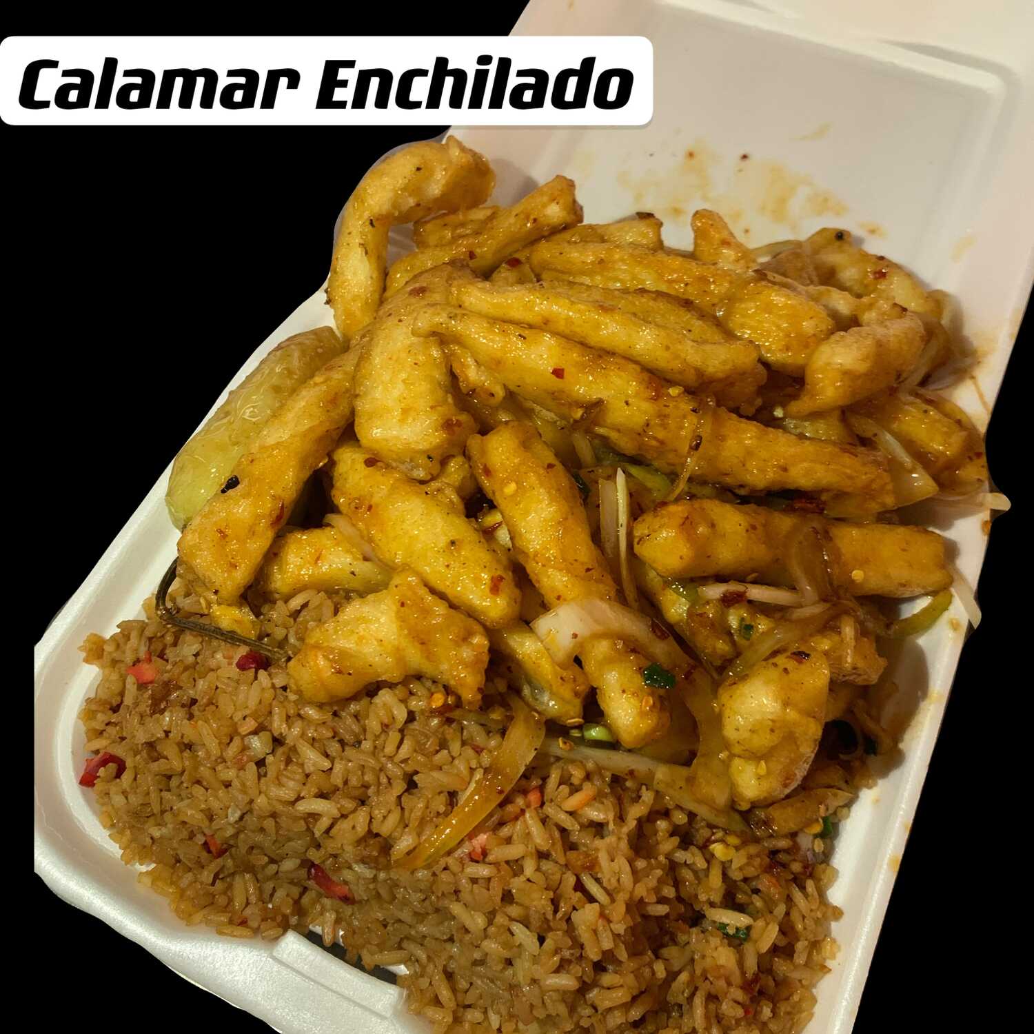 Lonche #16 Calamar Enchilado