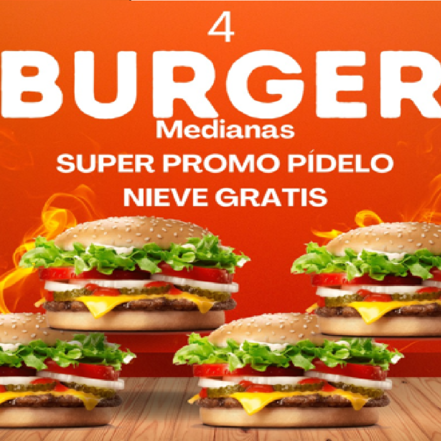 PROMO 4 Burger Medianas