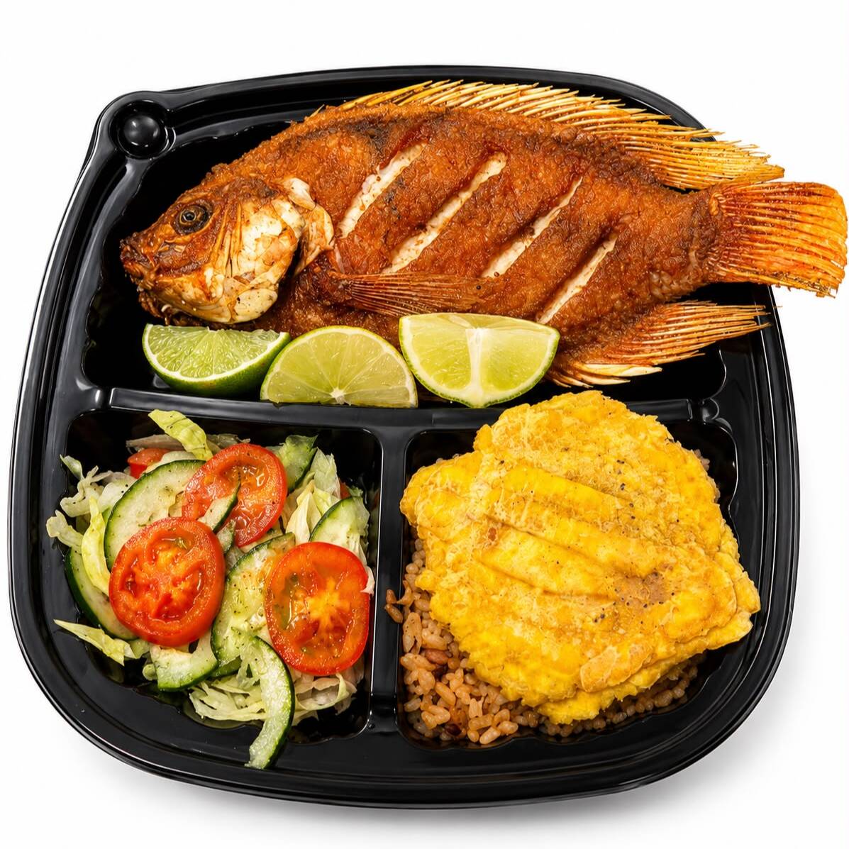TILAPIA FRITA Y JUGOSA