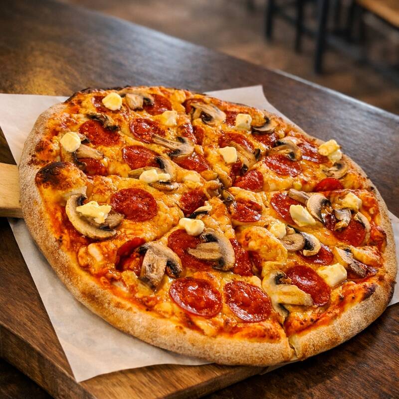 Pizza Champiñona Peperona