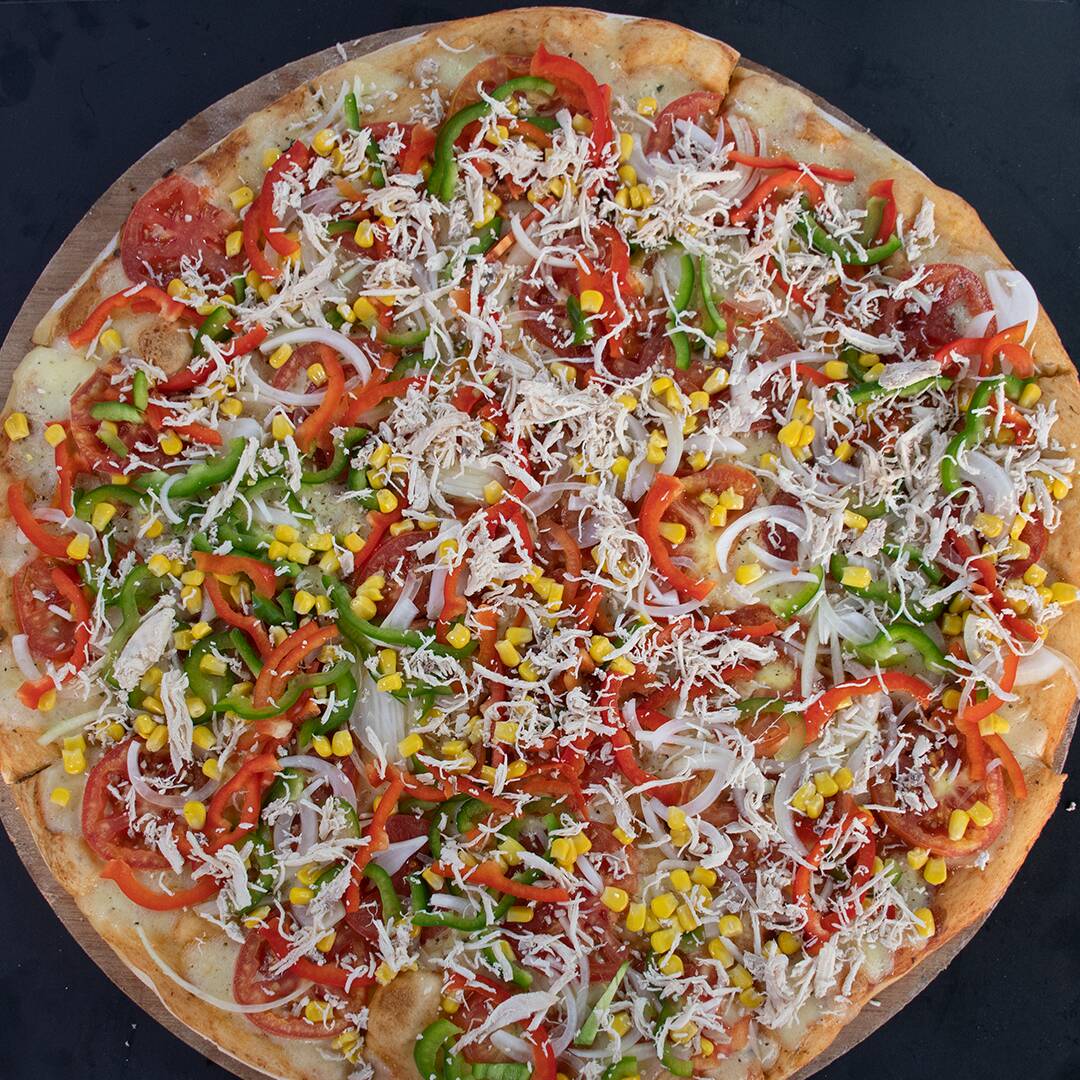 Pizza Extra Grande Pollo Verduras