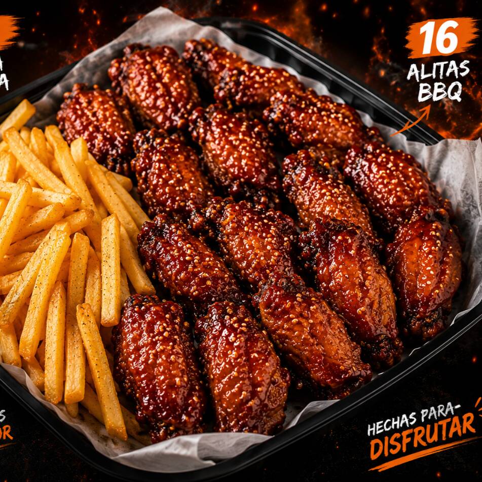 16 Alitas BBQ