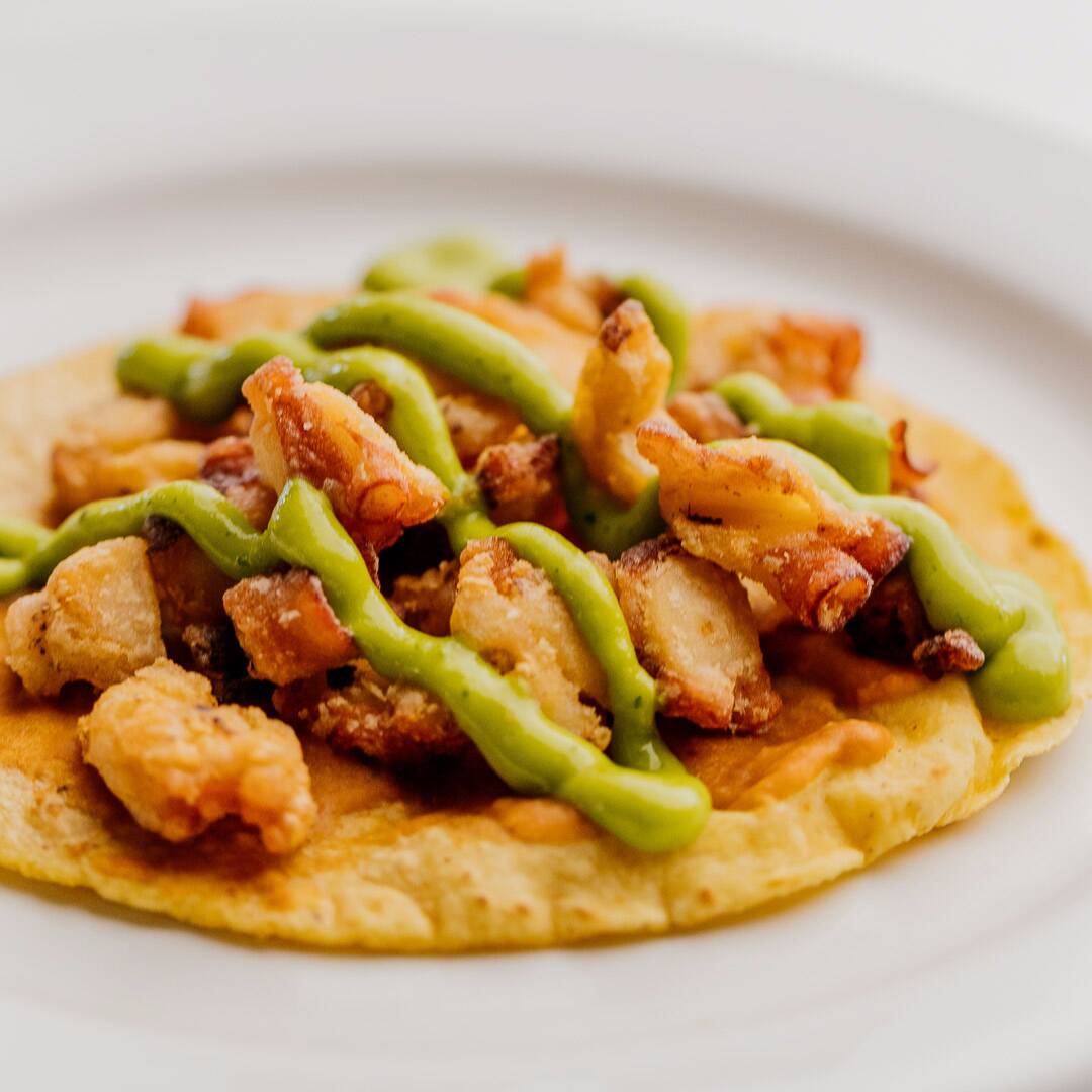 Taco la Cachetada de Pulpo
