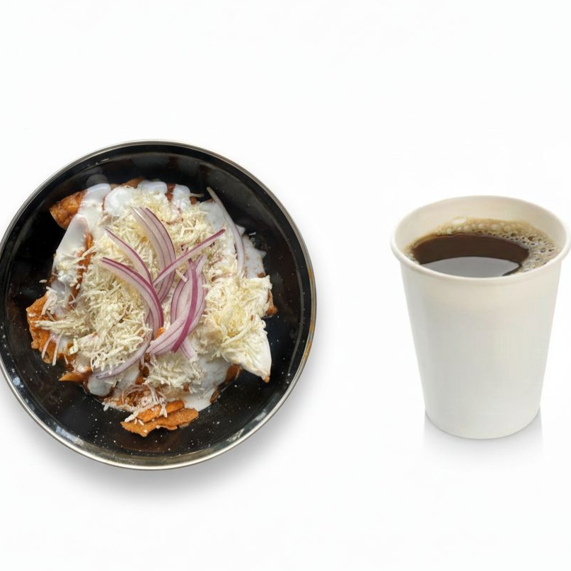 CHILAQUILES + 1 CAFÈ AMERICANO