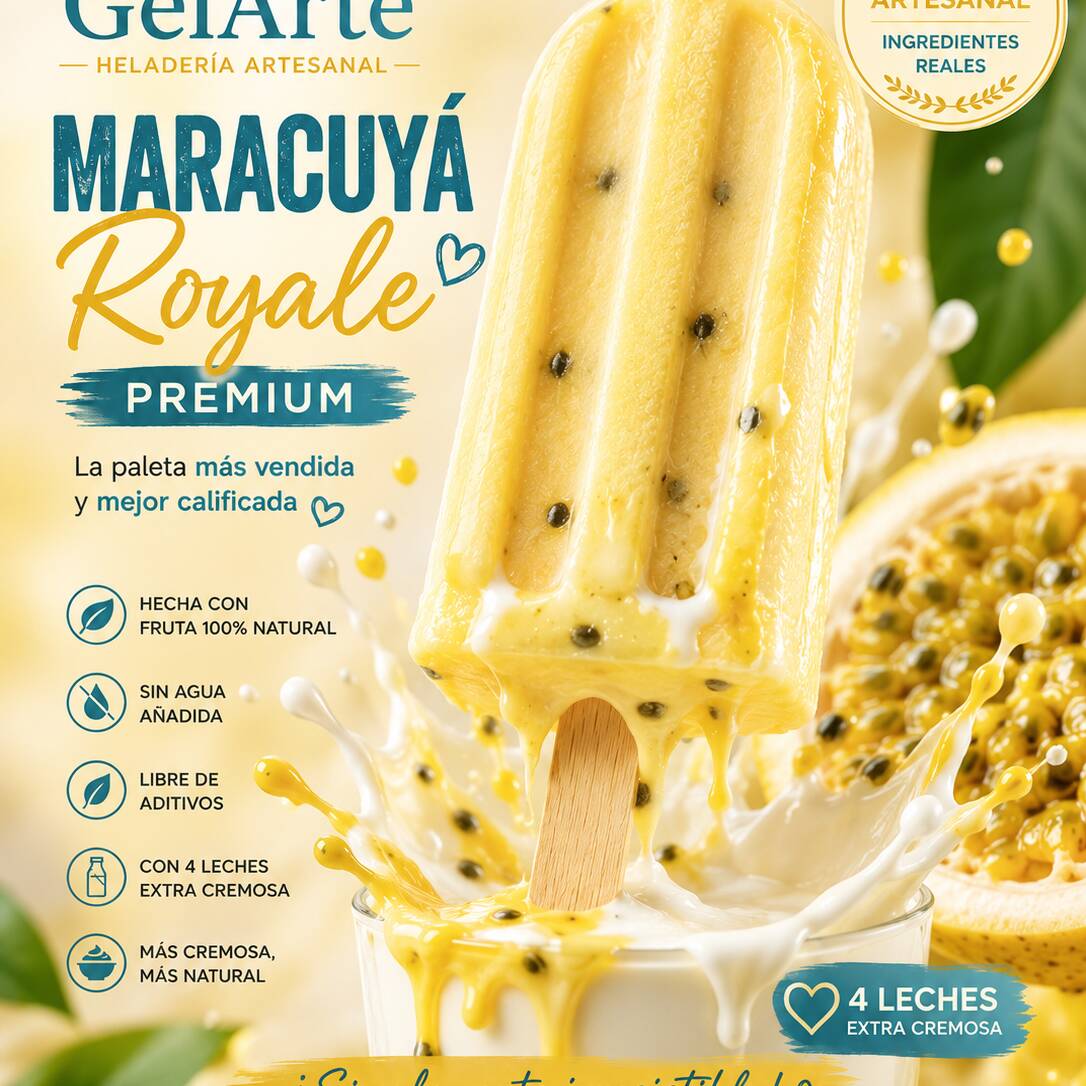 Paleta de Maracuyá Royale Premium
