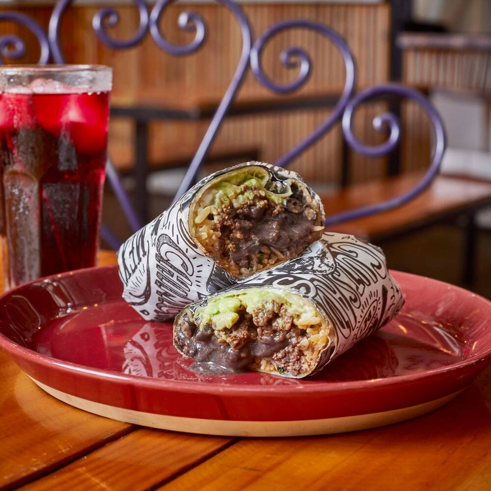 Arma tu Burrito Carnalito + Nachos + Bebida