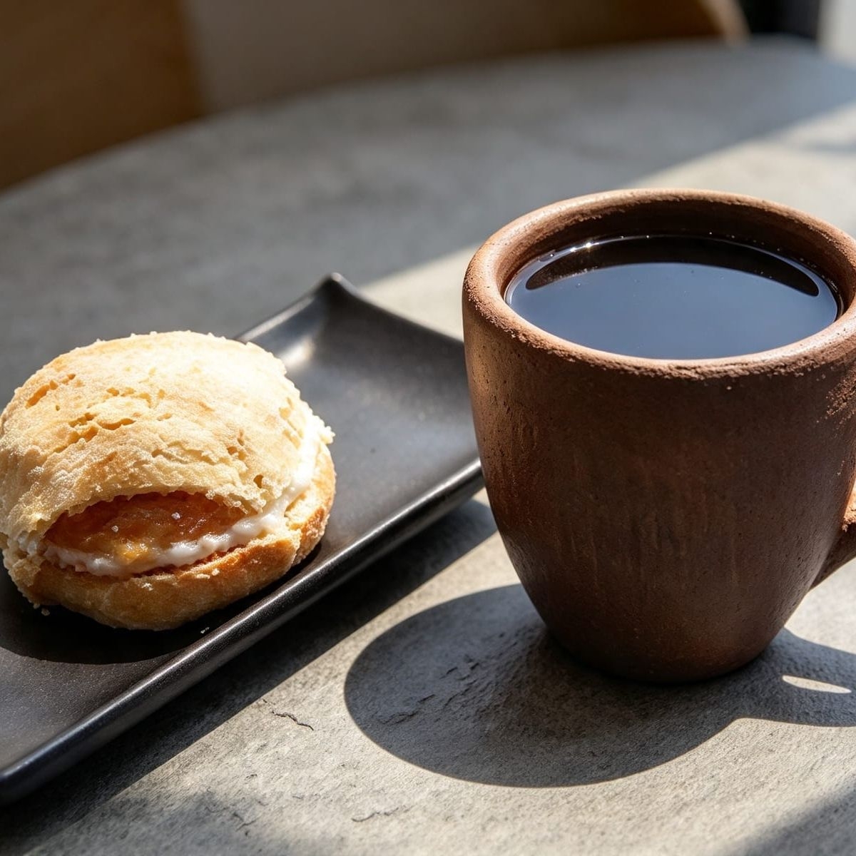 Pan + bebida de la casa