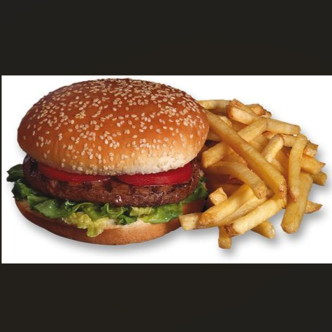 Hamburguesa con Papas y refresco