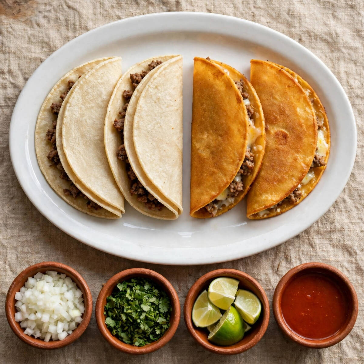 2 Tacos Suaves + 2 Tacos Especiales
