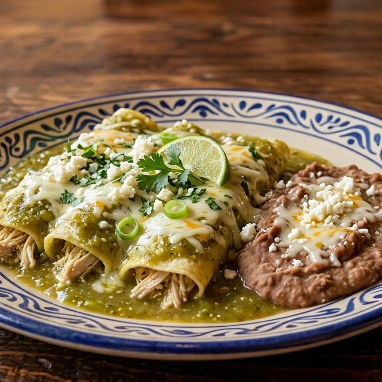 Enchiladas Verdes de Pollo