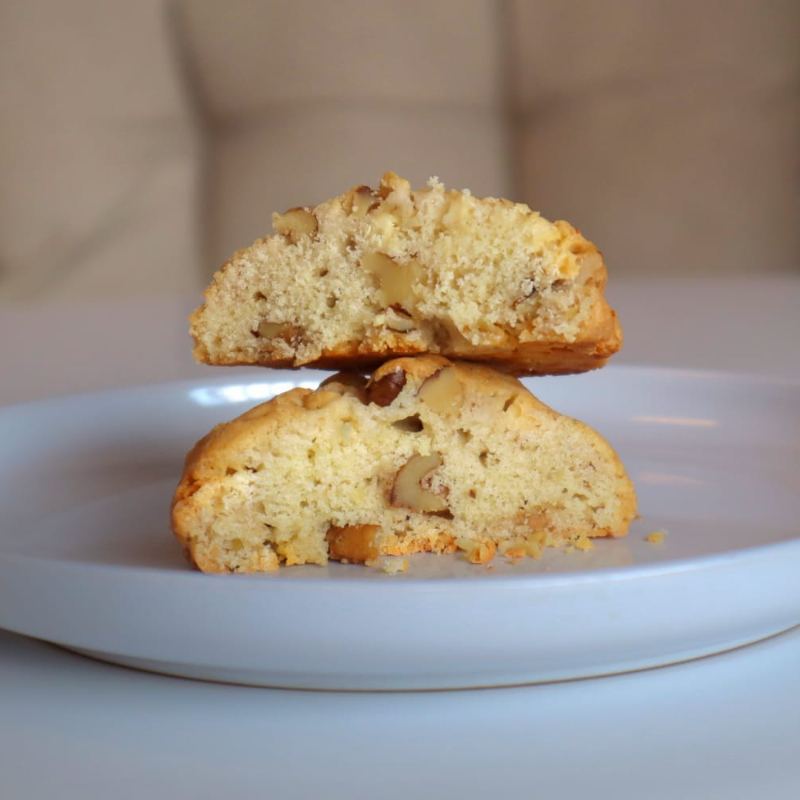 Galleta Sabor Limón con Nuez y Chocolate