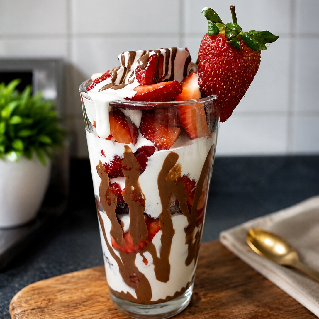 Fresas con crema 16oz