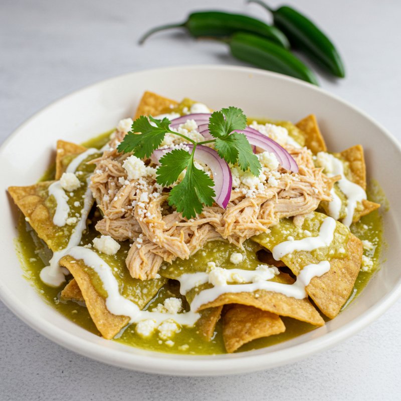 Chilaquiles con Pollo