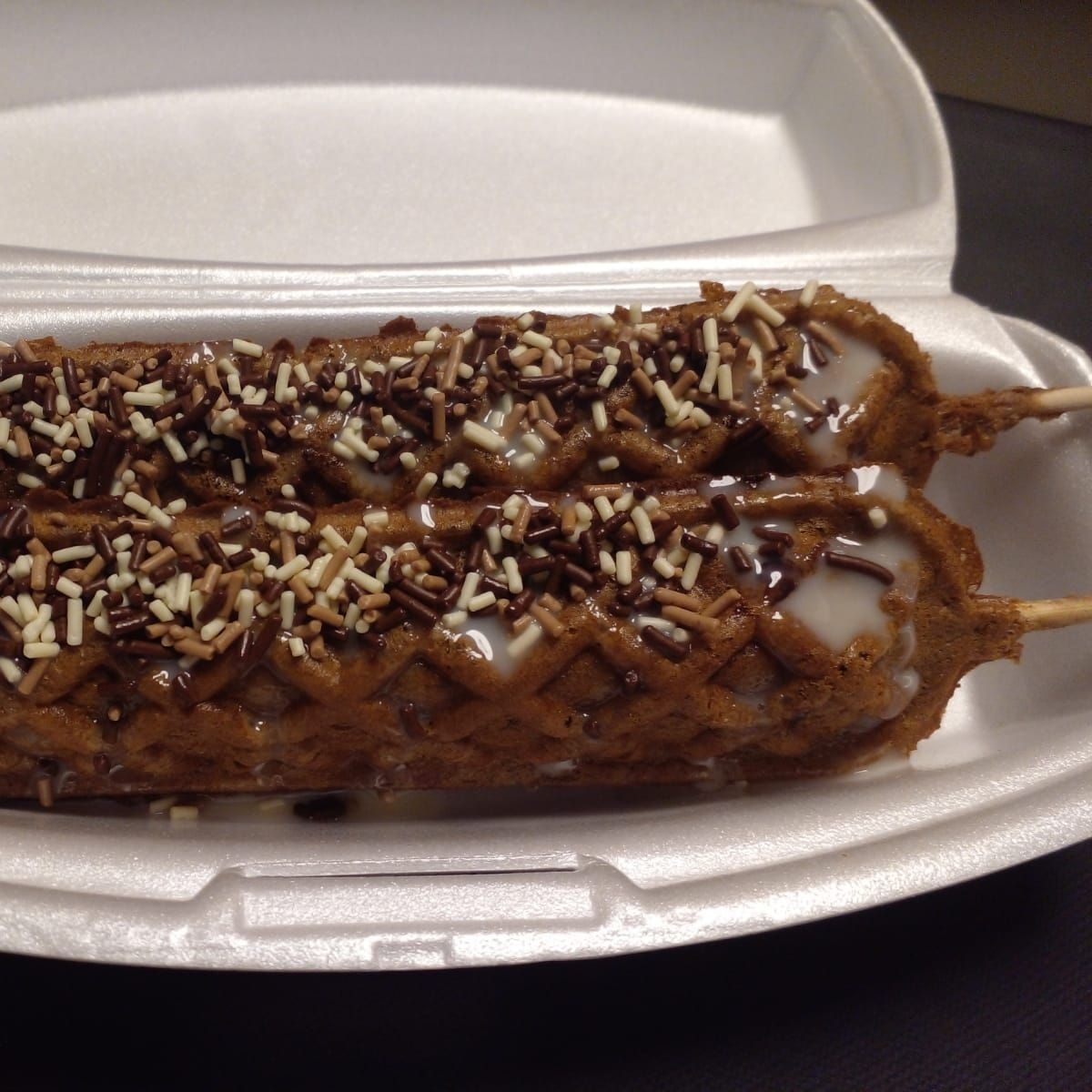 Lolly Waffle's Chocolate Rellenos de Chispas 2pz