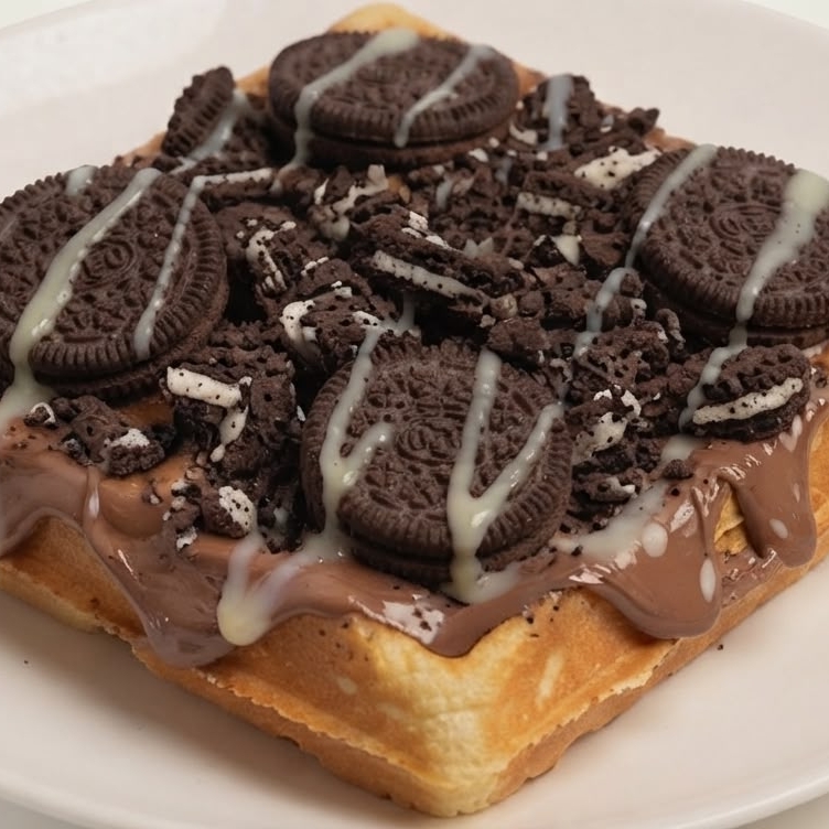 Waffle de Oreo