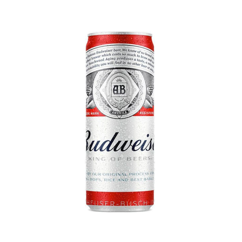 Bebida Budweiser 350ml Lata Cerveja