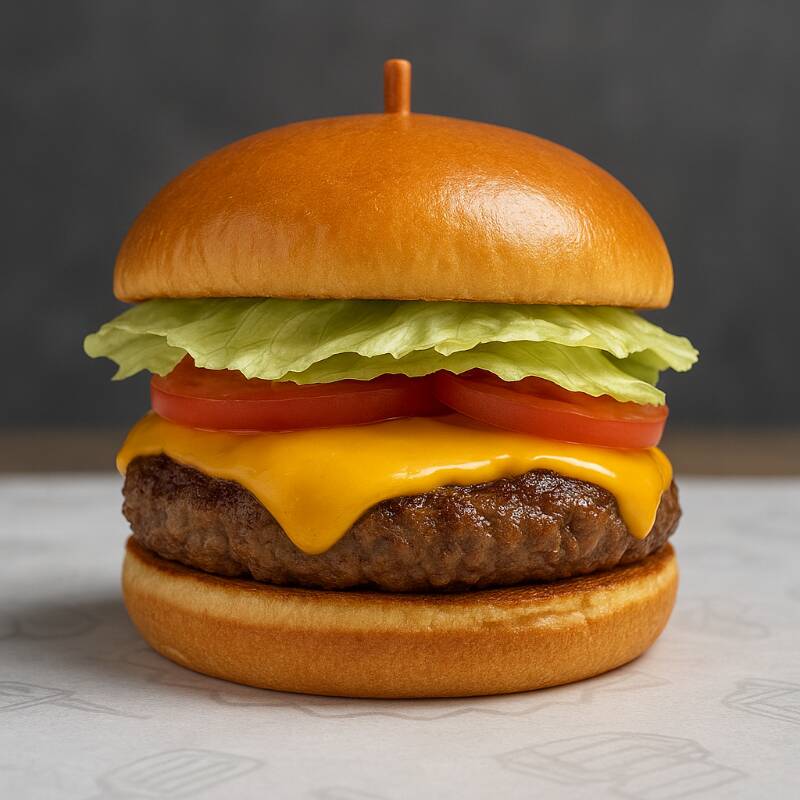 120g de blend com molho da especial ketchup, cebola fresca, alface crocante, tomate suculento e queijo cheddar derretido, tudo isso no pão brioche macio.