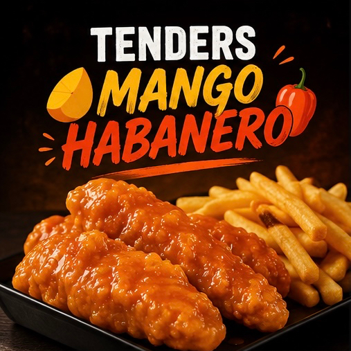 Mango habanero y papas