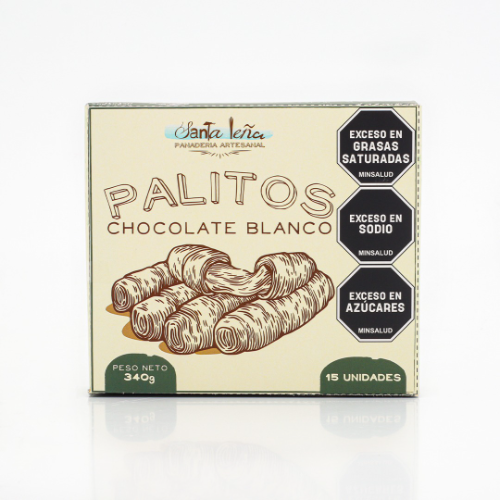 Mini Palitos de Chocolate Blanco X 15