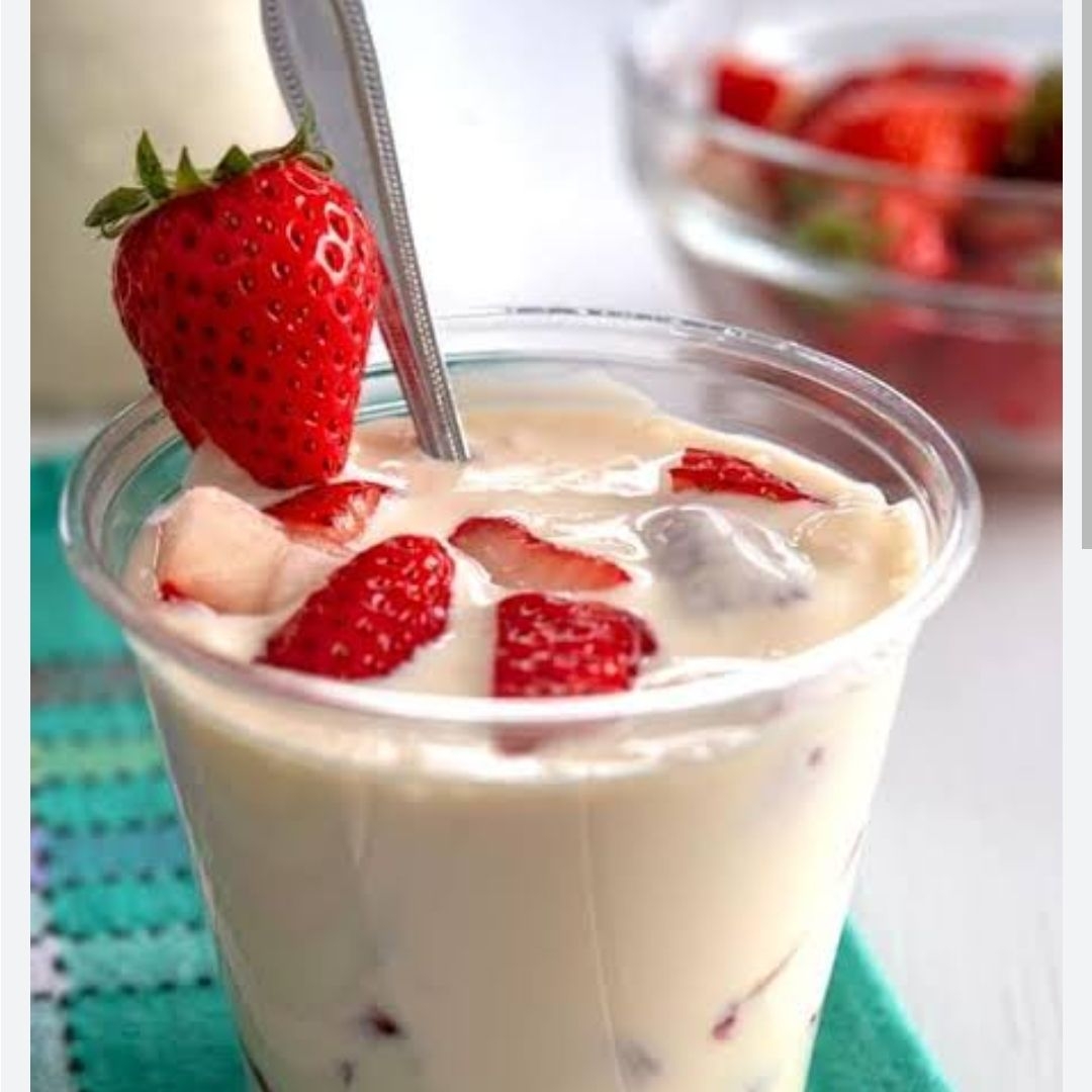 Fresas con crema