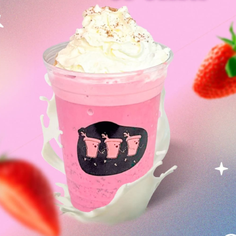 Frappé Fresas con crema