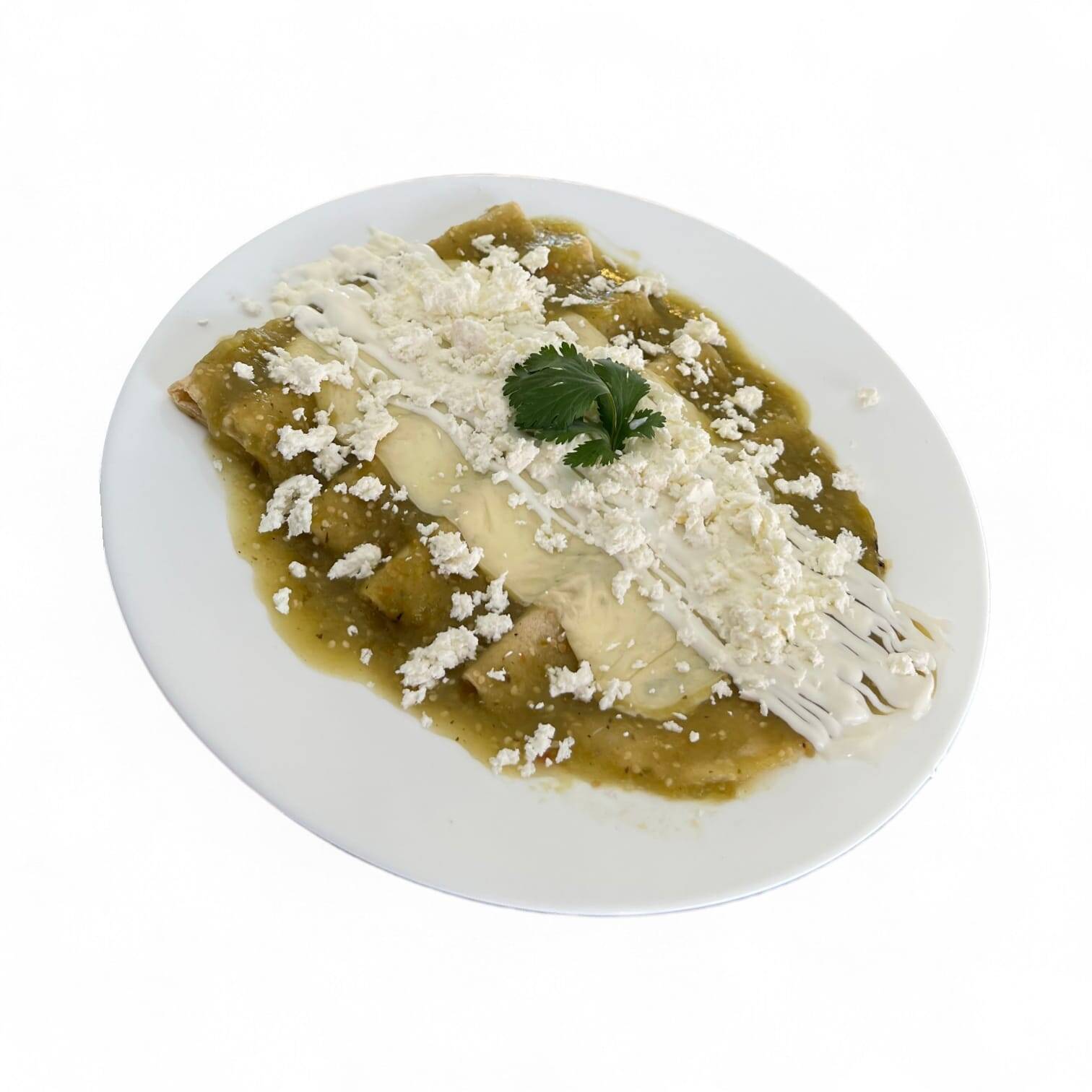 Enchiladas Verdes con Pollo