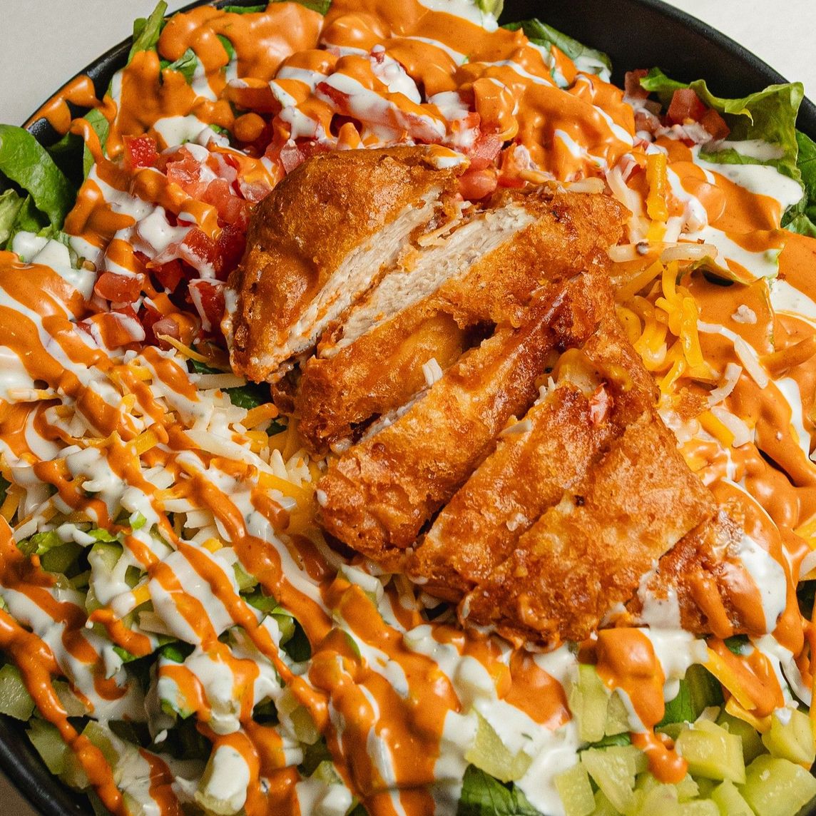 Ensalada Buffalo Chicken