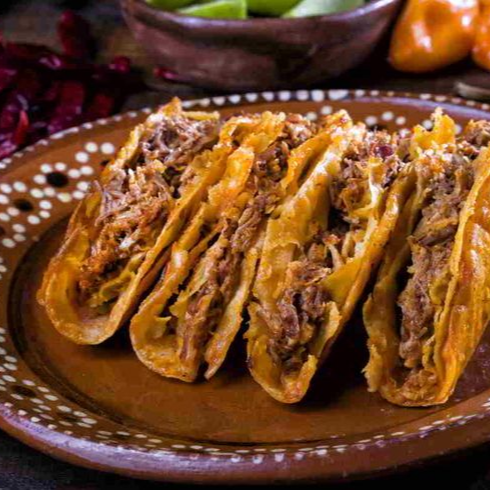 Taco de Barbacoa Dorado